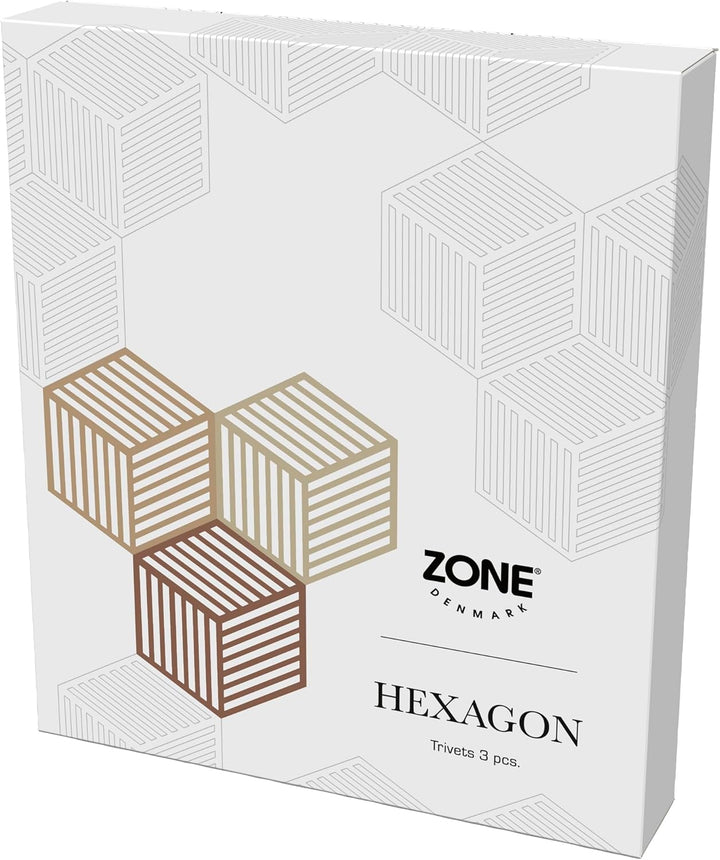Zone Denmark Hexagon Topfuntersetzer Hitzebeständig, Silikon Untersetzer, Praktische und Dekorative