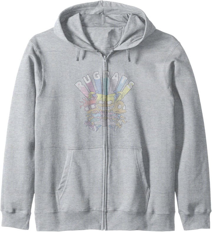 Rugrats Group Shot Faded Logo Kapuzenjacke
