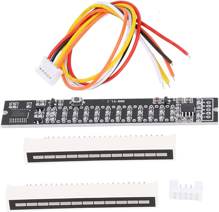 Oumefar Mini DIY Dual 12-stufige Stereo-Musik-Audiospektrum-Pegelanzeige VU-Meter-Verstärkerplatine