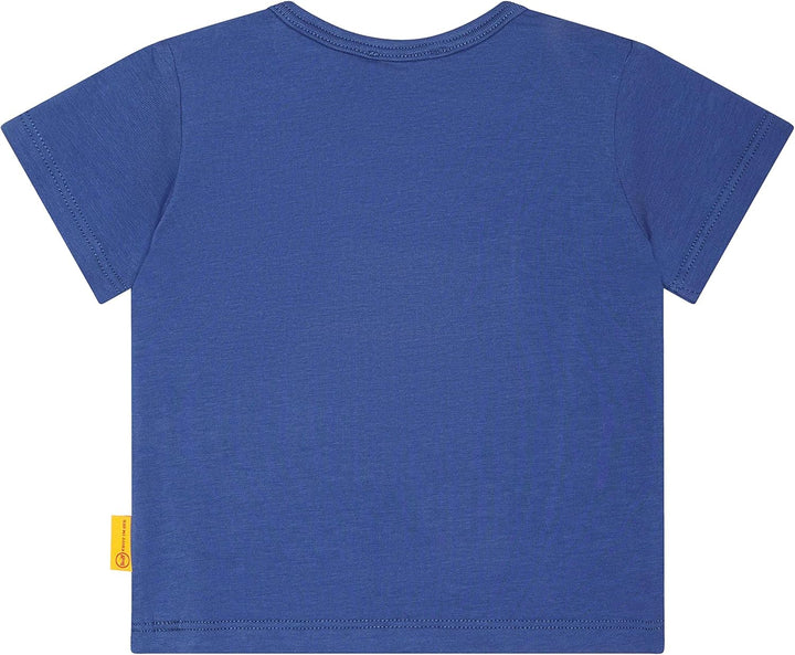Steiff Unisex Baby Kurzarm T-Shirt 56 True Navy, 56 True Navy