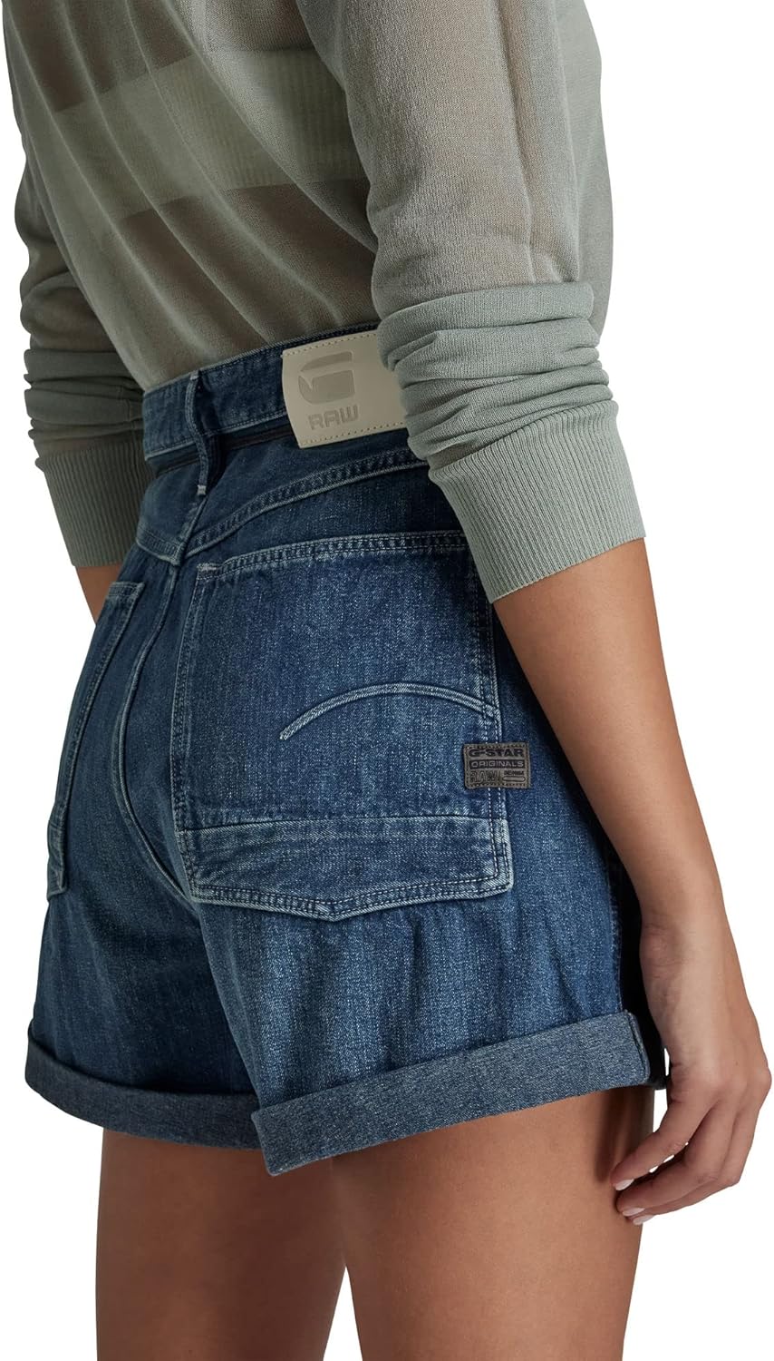 G-STAR RAW Damen Lynton Shorts 25W Blau (Antique Cosmic Blue D21411-c966-c945), 25W Blau (Antique Co