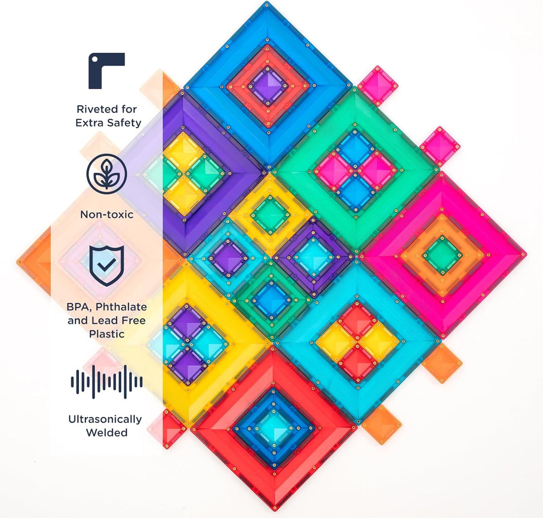 CONNETIX Magnetische Fliesen Bright Portal Paket, 48 Stück