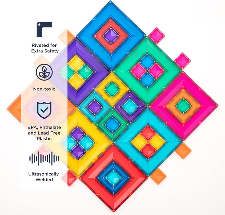 CONNETIX Magnetische Fliesen Bright Portal Paket, 48 Stück