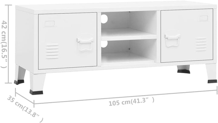 vidaXL TV Schrank Industrie-Stil Lowboard TV Möbel Tisch Board Sideboard Fernsehtisch Fernsehschrank