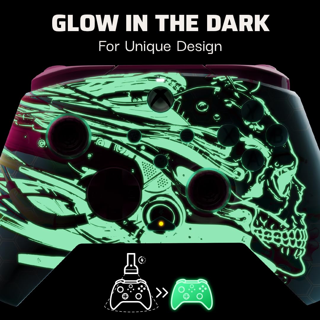 PDP Xbox REMATCH GLOW Wired controller ANDROID DREAMS Pink White, Pink White