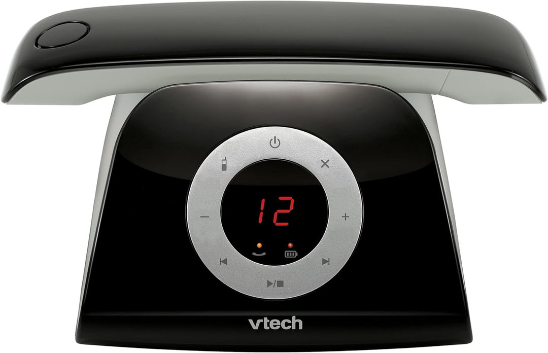 VTech LS1350 Retro-Design Telefon Schnurlos DECT Schnurlostelefon mit digitalem Anrufbeantworter, An
