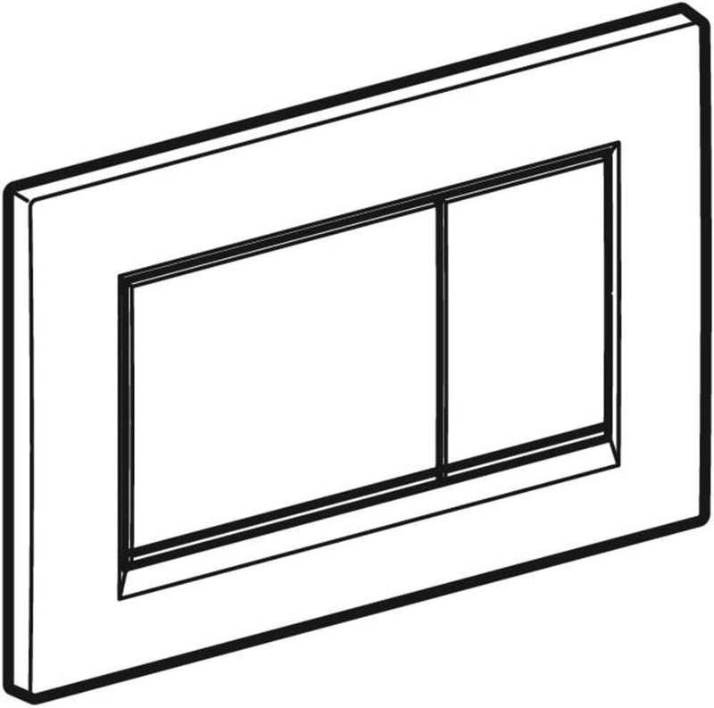 geberit-bouton Schieber 115,883. KK. 1 sigma30 Doppel Jagd weiss/gold/weiss
