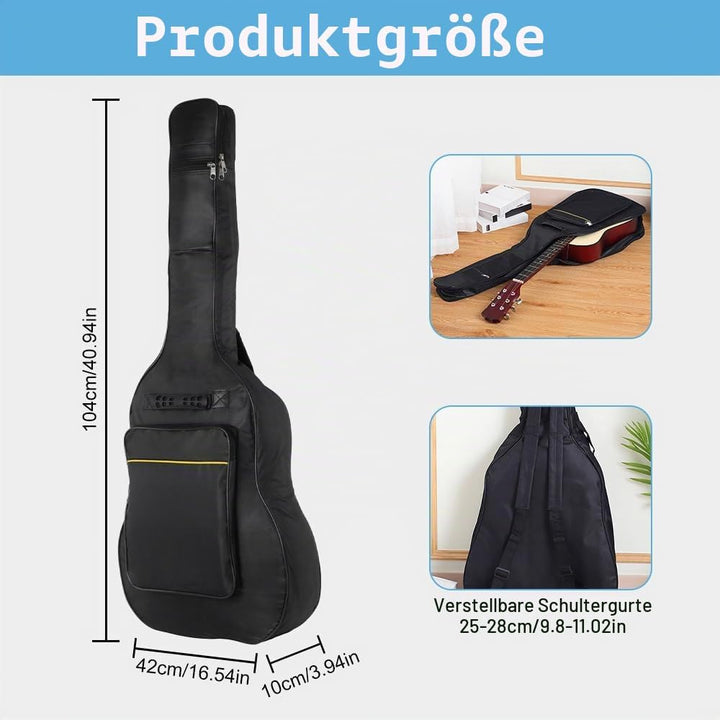 1 Stück Gitarrentasche Akustikgitarre Gig Bag Guitar Case Gitarrentasche in Originalgrösse mit Schul