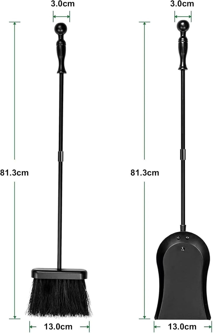Amagabeli 32"(81cm) Kamin Ascheschaufel Schwerer Stahl Kamin Schaufel Asche Schaufel Gärtner Schaufe