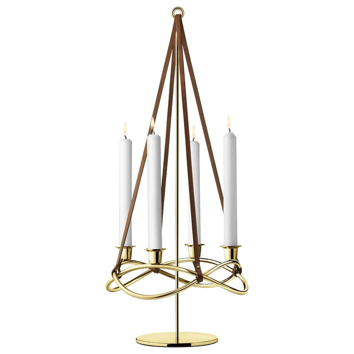 Georg Jensen Aufsatz für Kerzenleuchter Season Gold