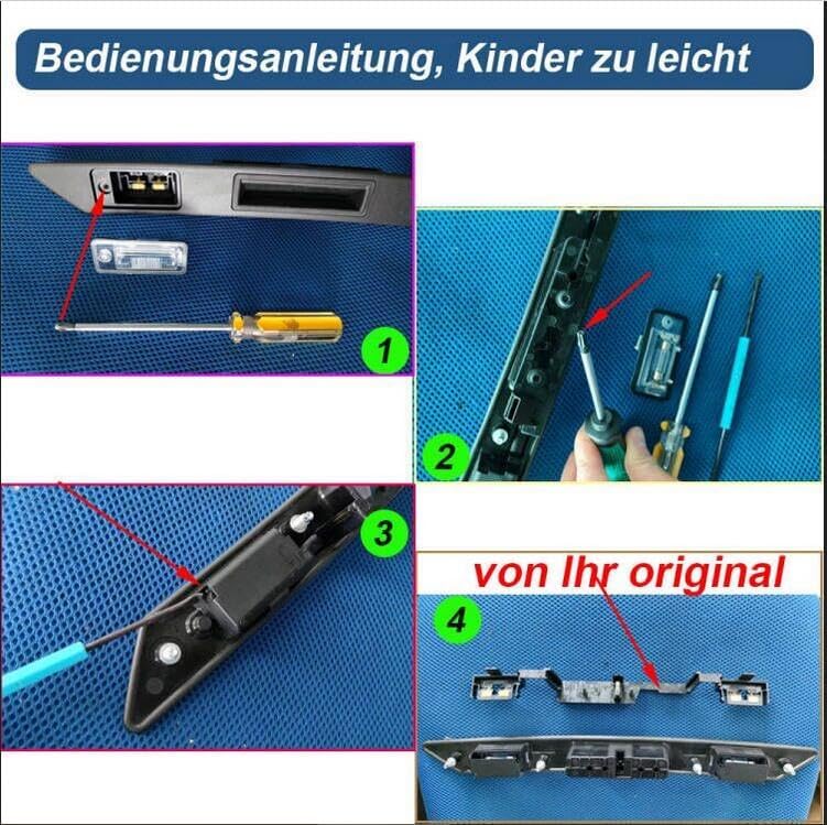 Super Pro HD Auto Nachtsicht Griff Rückfahrkamera Einparkkamera Einparkhilfe Farbkamera Rückfahrsyst