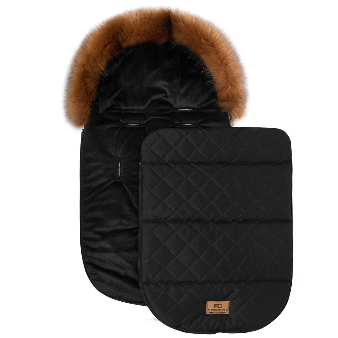 Baby Fusssack Minky WinterFusssack und Handmuff SET für Kinderwagen Masse 85 cm für Buggy Mit Rote F