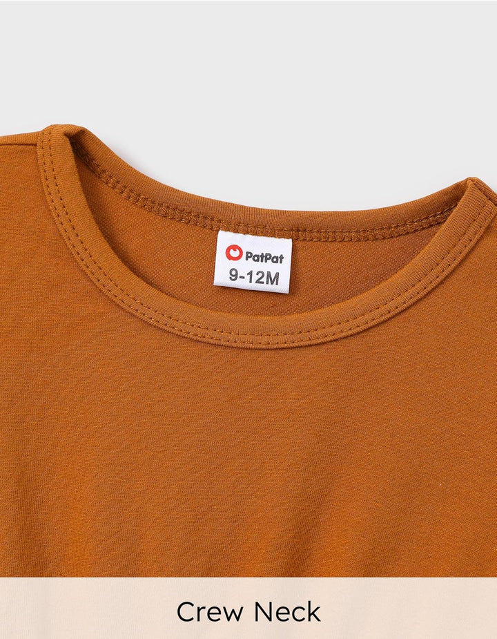 PATPAT Familien Outfit Set Langarm - Partnerlook Mutter Tochter Kleid Langarm T-Shirt & Mutter Kind