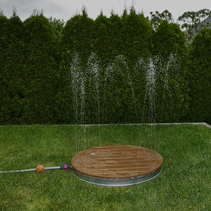 Summer Fun Outdoor Gartendusche Bodendusche, rund Ø 74 cm, mit Gartenschlauchanschluss