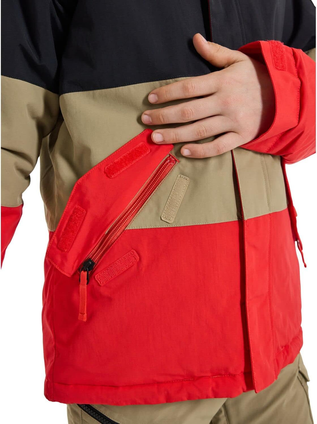 Burton Jungen Symbol Snowboard Jacke 164 Tomato/True Black/Kelp, 164 Tomato/True Black/Kelp