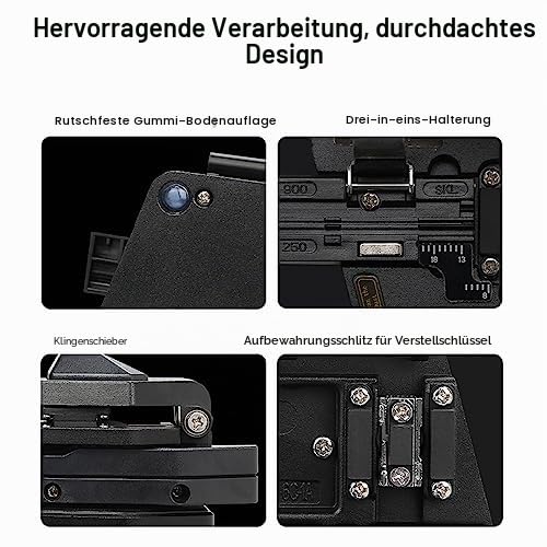 Fiber Optic Cleaver Hochpräzise SKL-6C Glasfaserschneider Kabelschneidemesser Werkzeug 125um Durchme