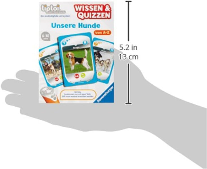Ravensburger 00755 - tiptoi® Wissen & Quizzen „Unsere Hunde“