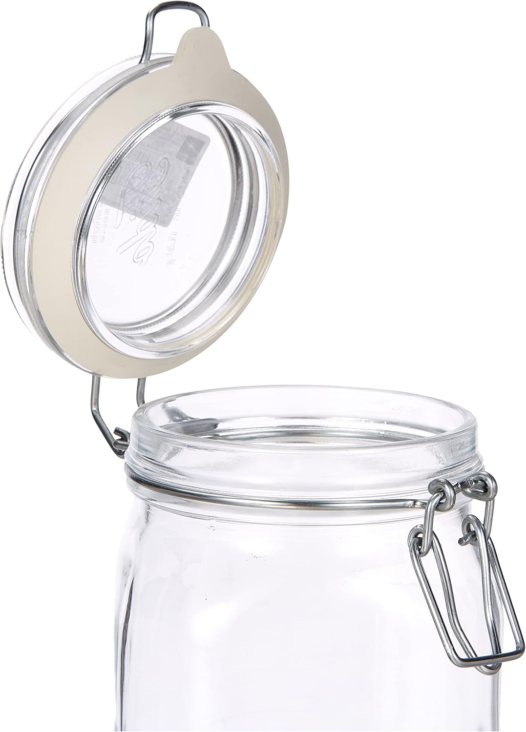 Bormioli Set 0,75L Original Fido Einmachglas mit Bügelverschluss und Gummiring, 10FL30000185FL10, Tr