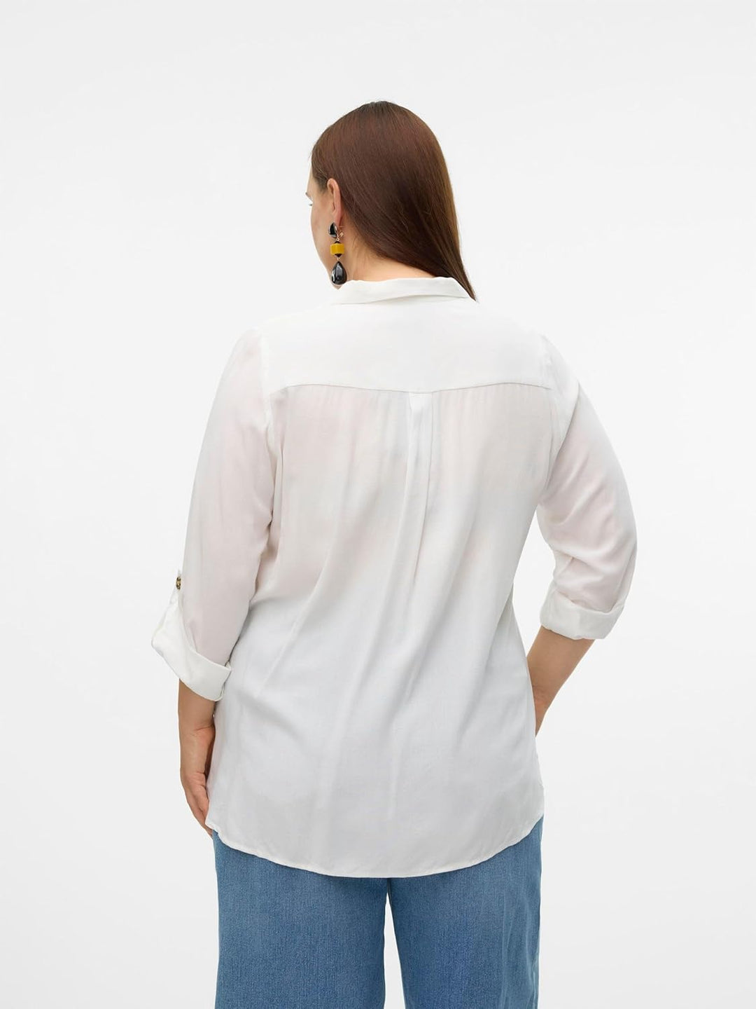 Vero Moda Female Hemd VMCBUMPY Hemd 44 Grosse Grössen Snow White, 44 Gro&#xDF;e Gr&#xF6;&#xDF;en Sno