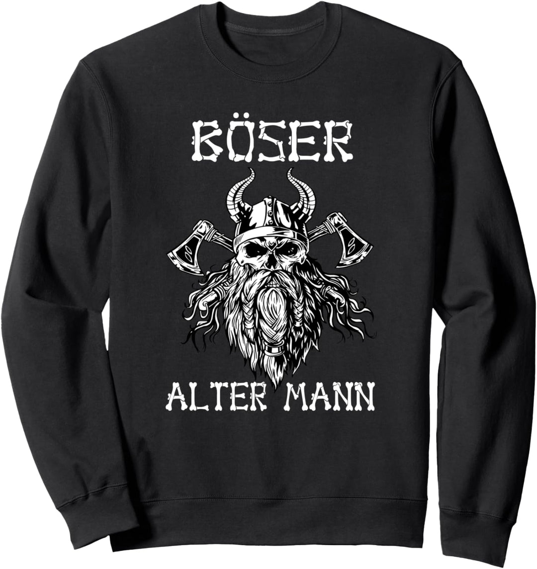 Böser Alter Mann - Geschenkidee Männer Herren Wikinger Sweatshirt