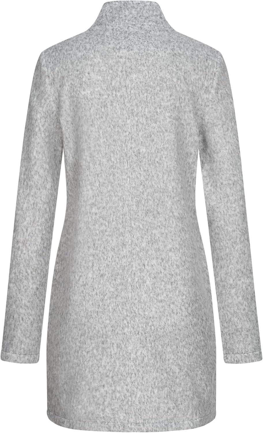 VERO MODA Damen Kurzmantel VMBrushedkatrine lange Damenjacke, S Light Grey Melange