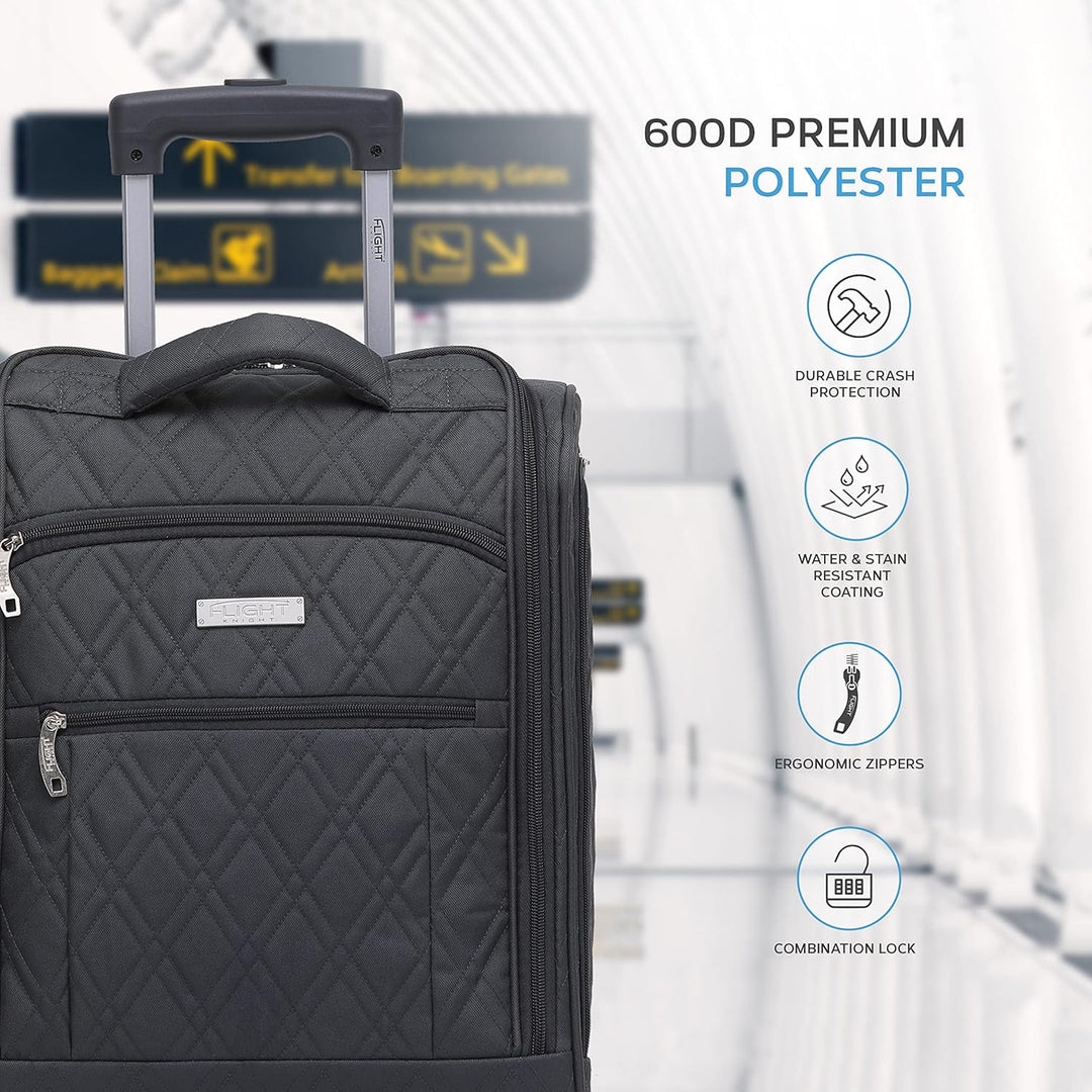 Flight Knight 45x36x20cm easyJet Underseat Carry On Non Priority Approved Handgepack Koffer - 2 Rade