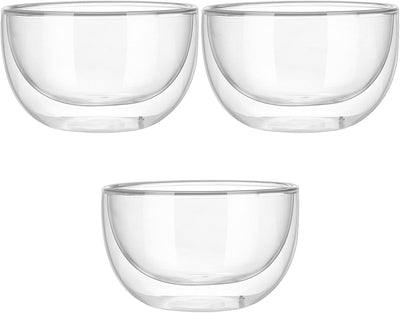 Cabilock 3 Stück Für Die Obstküche Transparentes Glas Desserts Glaswaren Zuhause Tolle Zubereitung D