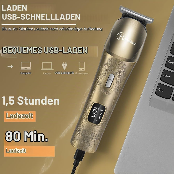 Hatteker Profi Haarschneidemaschine Herren Bartschneider Barttrimmer Haarschneider Haartrimmer Rasie