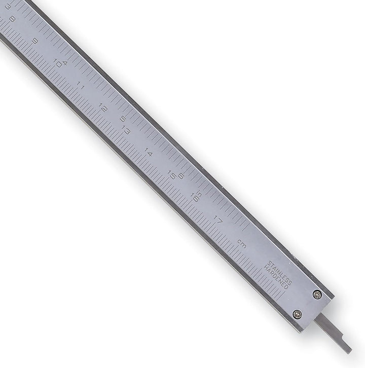 Beta 1650 Präzision Schieblehre 1/20 mm, Messchieber analog (Tool aus Metall, zweiseitiges Werkzeug