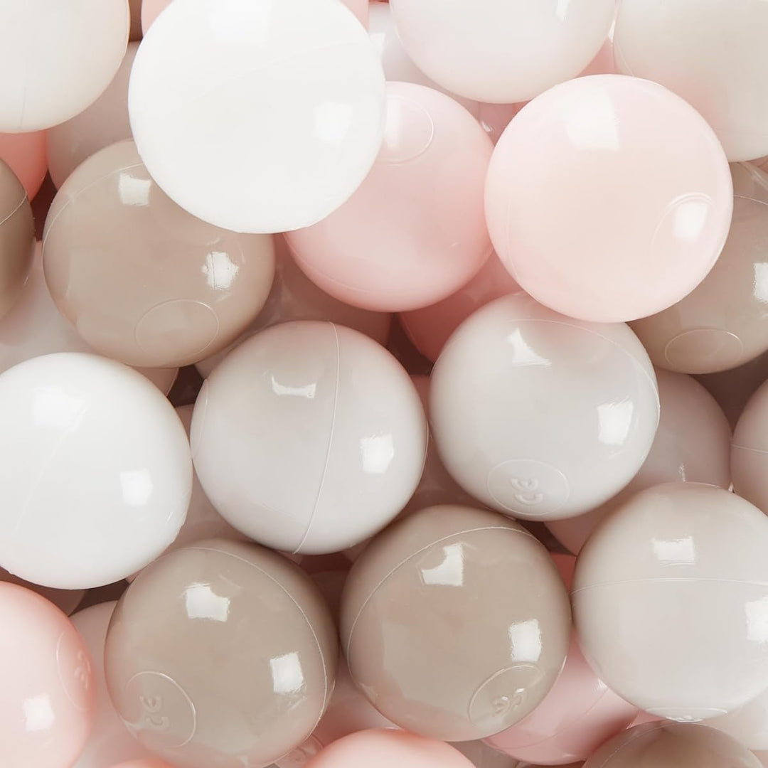Bieco Bälle für Bällebad Cotton | 100 Stück | Bunte Bälle | Bällebad Kinder | Bällebad Baby | Bälleb