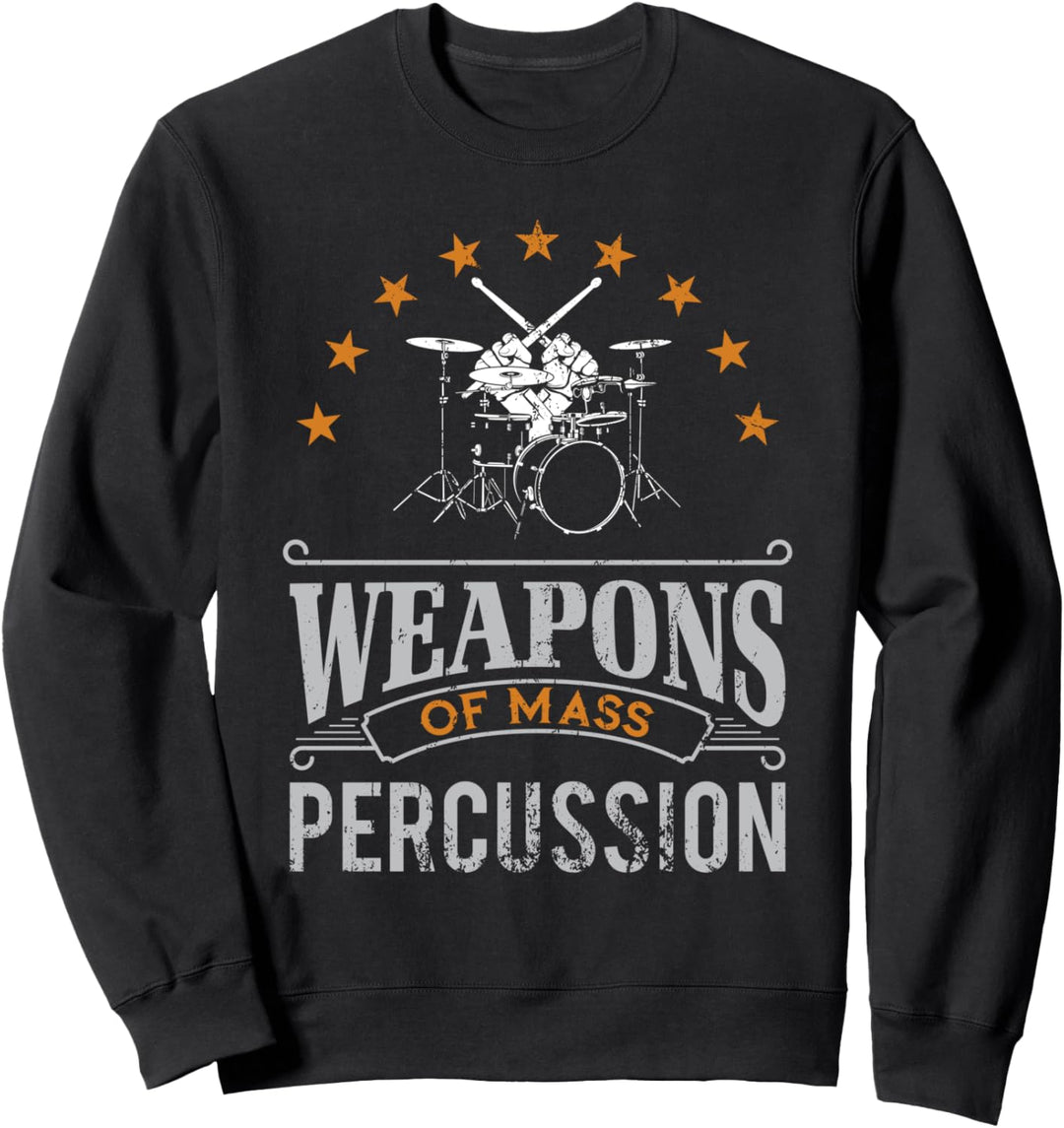 Schlagzeug Musik Rock Band Geschenk Musiker Schlagzeuger Sweatshirt