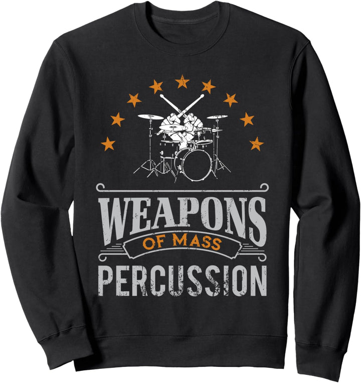 Schlagzeug Musik Rock Band Geschenk Musiker Schlagzeuger Sweatshirt