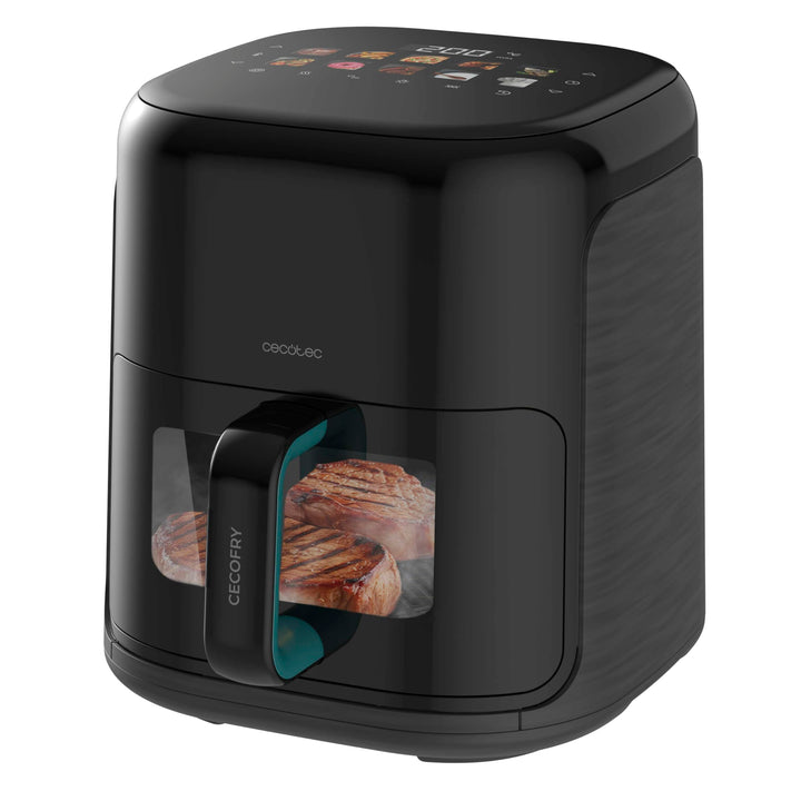 Cecotec Heissluftfritteuse ohne Öl - 4L - Grill - Doppelwiderstand - Integrierter Smoker - Air Fryer