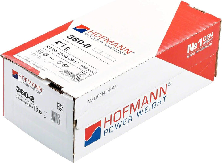 Hofmann Power Weight 100x Auswuchtgewichte Klebegewichte Alufelgen 25g Wuchtgewichte Alufelgen - Rei