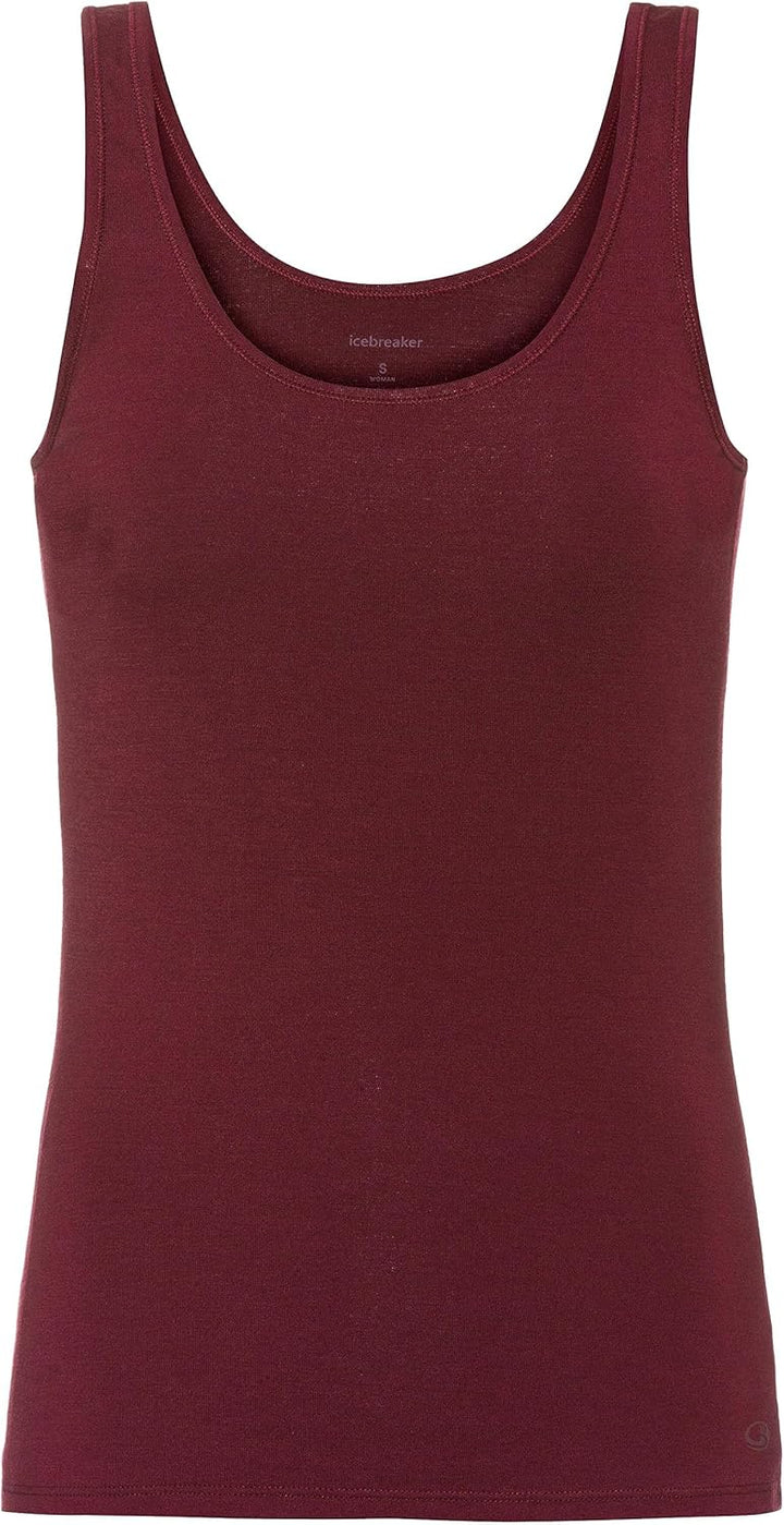 Icebreaker Damen Siren Tank Top - Sporttop Damen - Merinowolle Unterwäsche XS Glow, S
