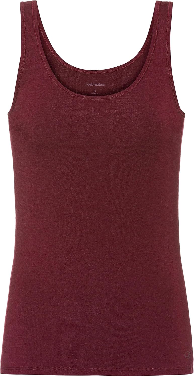 Icebreaker Damen Siren Tank Top - Sporttop Damen - Merinowolle Unterwäsche S Glow, S Glow