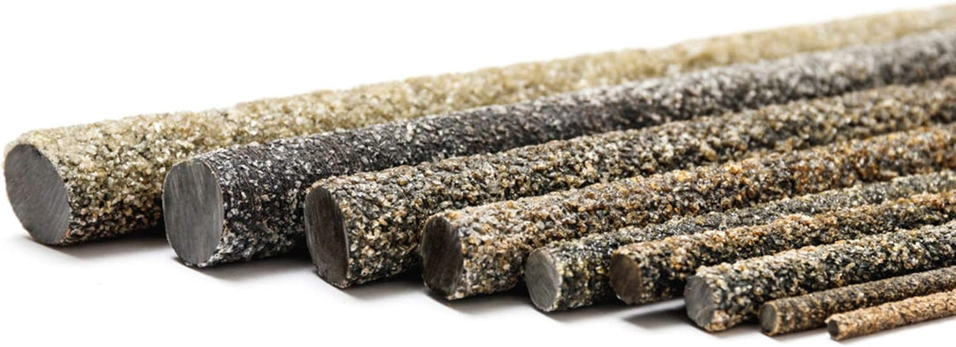 20 Stück Glasfaser/Fiberglas Pflanzstab 80cm Basalt - Sandoberfläche, langlebig, rostfrei, biegsam,