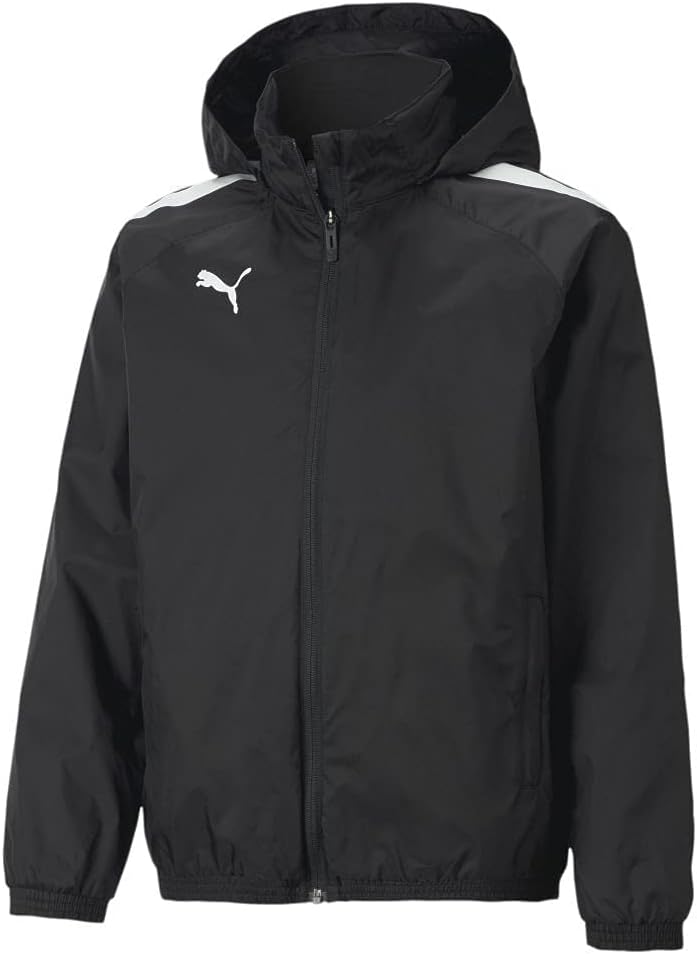 PUMA Unisex Kinder Teamliga All Weather Jacket Sweater 116 Puma Black-puma Black, 116 Puma Black-pum