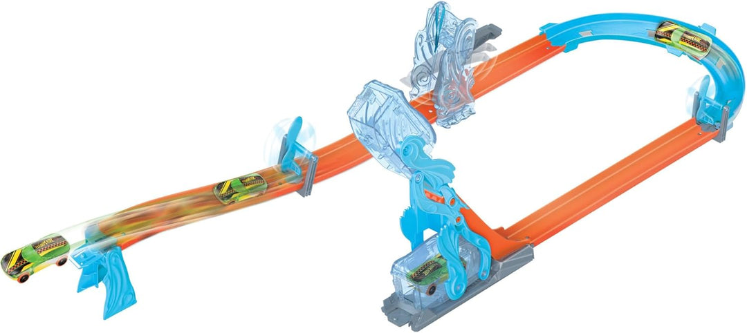 Hot Wheels Track Builder Freier Fall Starterbox - Wind- und Schwerkraft-Set, modulare Aufbewahrungsb