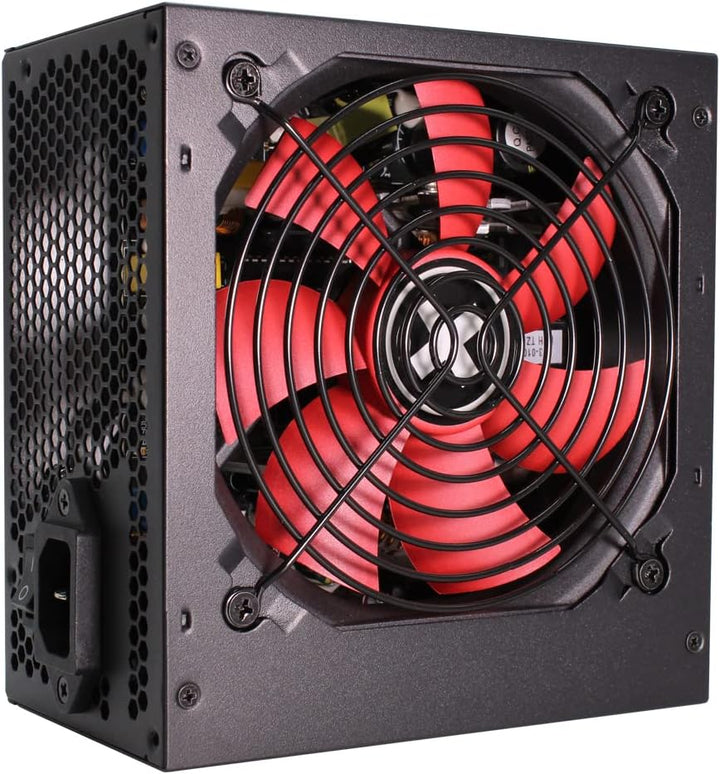 Xilence XP600R6 PC Netzteil, 600W Peak Power, ATX, rot/schwarz
