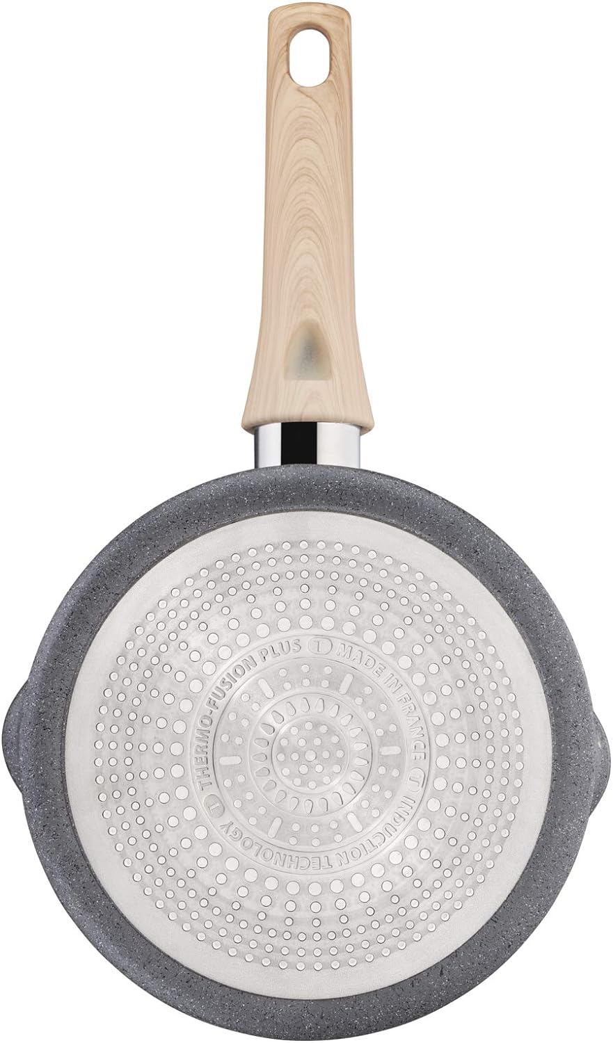 Tefal Natural Force Stielkasserolle, 20 cm, 3 l, Grau 20 cm Kochtopf, 20 cm Kochtopf