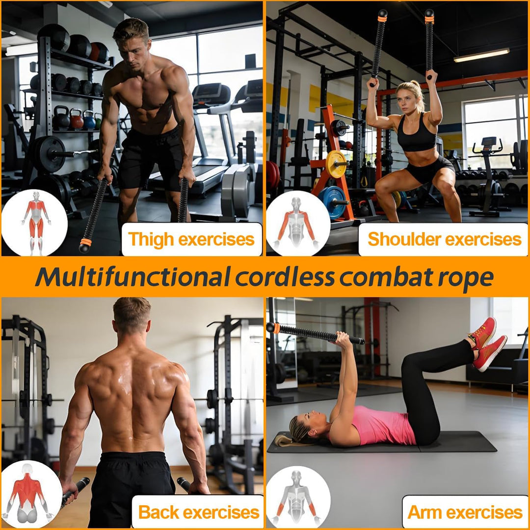 Verstellbare Battle Rope Ohne Seil Tragbare Gewichtsringen Ropeless Battle Ropes Geräuschfreies Trai