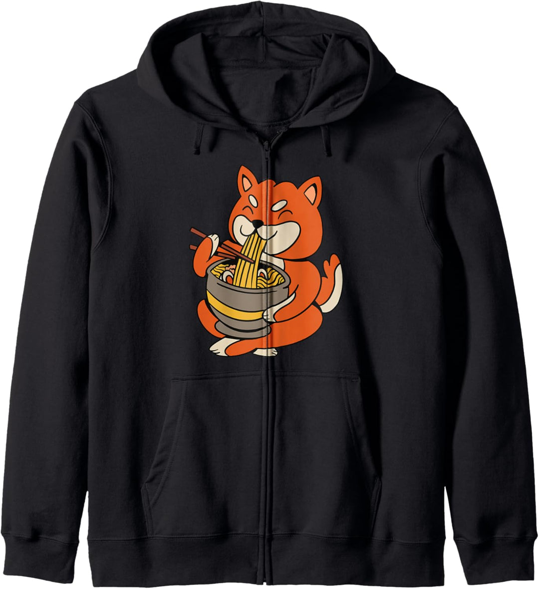 Kawaii Anime Shiba Inu Hund japanisch Otaku Ramen Noodles Kapuzenjacke