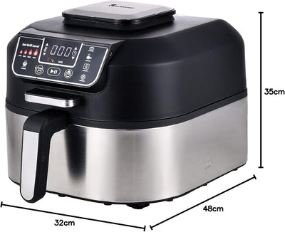 MasterPro Smokeless Grill | Elektrogrill mit Cyclonic Air Max Technologie 260º und 1760W Leistung |