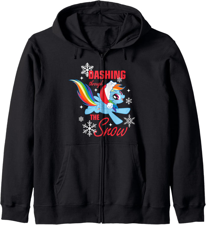 My Little Pony Christmas Rainbow Dashing Through The Snow Kapuzenjacke