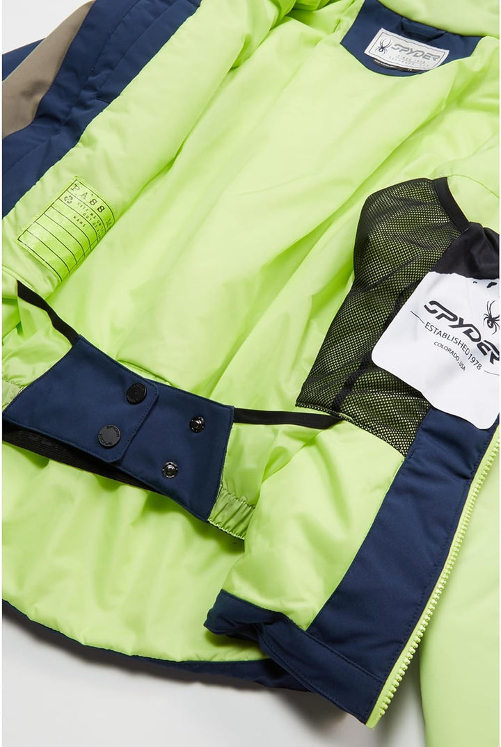 Spyder Jungen Ambush Jacke, Limetteneis