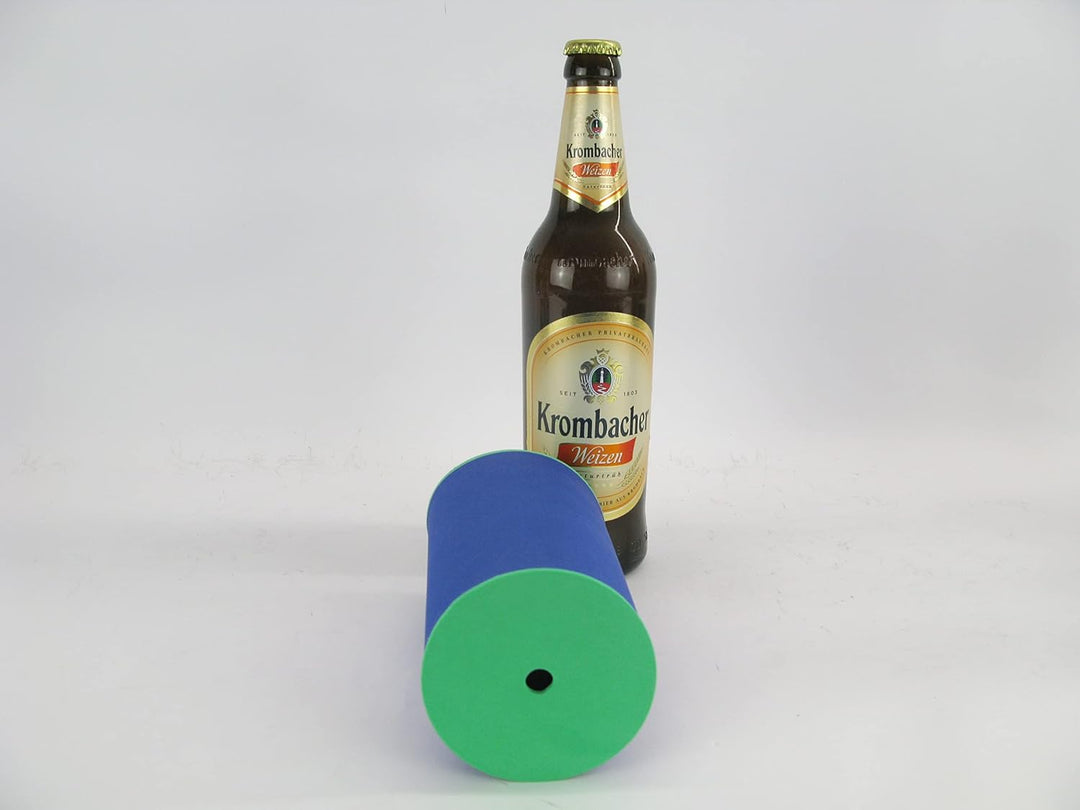 4er Set Blaue Getränkekühler 0,5l Flasche - Bierkühler - Neoprenkühler - passgenau ~Flaschenkühler~