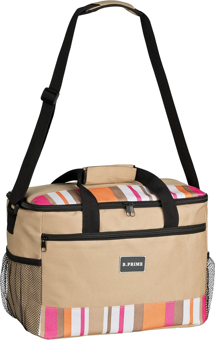 B.PRIME 20L Kühltasche Classic I 36x26x22cm I Isoliertasche I Lunch-Tasche I Kühlbox I Picknick-Tasc