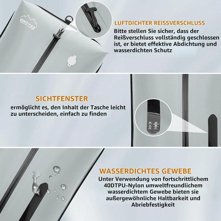 Vakuumbeutel für Kleidung Wiederverwendbar TPU Vakuumierbeutel mit Luftdichtem Ventil Reise Nylon Or
