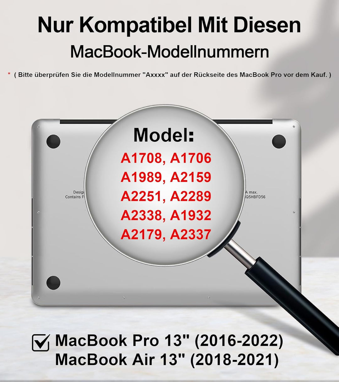 STARY 360° Blickschutzfolie für MacBook Pro 13 zoll (2016-2022) & MacBook Air 13 zoll (2018-2021),Se